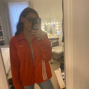 Red adidas jacket